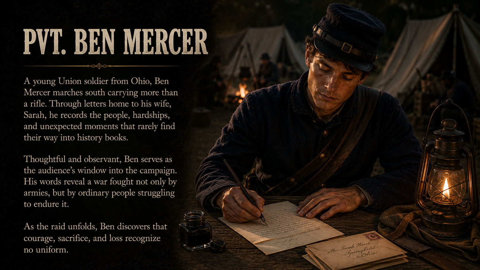 Pvt. Ben Mercer — character introduction